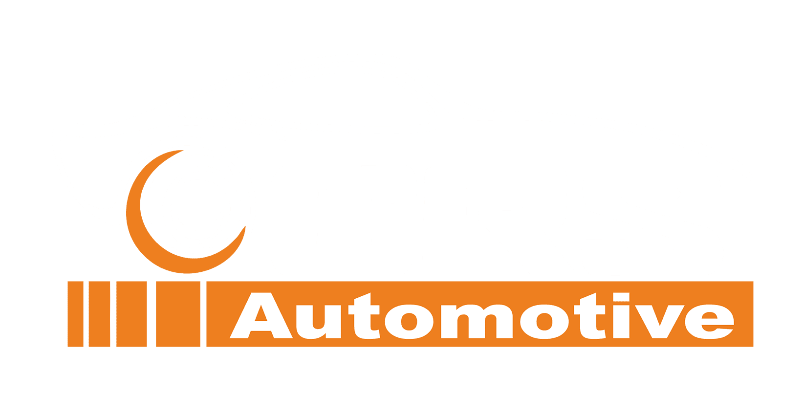 The CRS Automotive Logo consisting of the letters 'CRS' integrated into the outline of a white car. The word 'Automatic' is written in white font against an orange background.