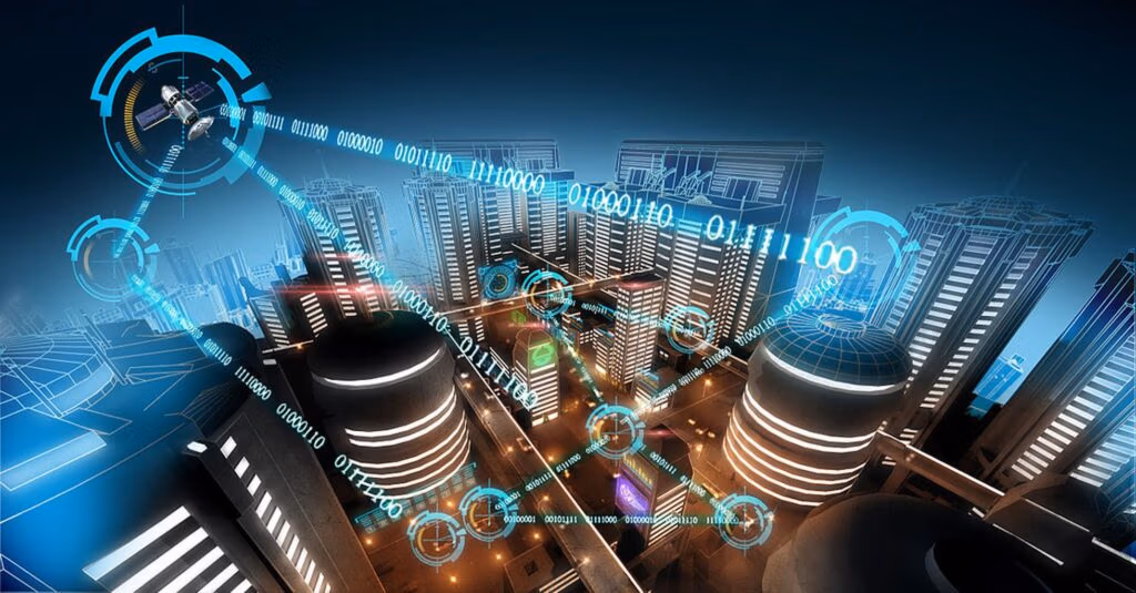 Connected car communicating with smart city infrastructure