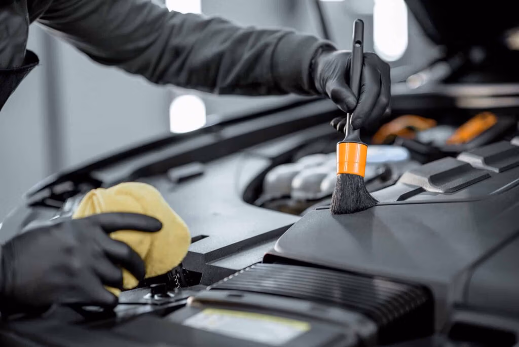 Professional car engine maintenance at CRS Automotive service center in Hamilton