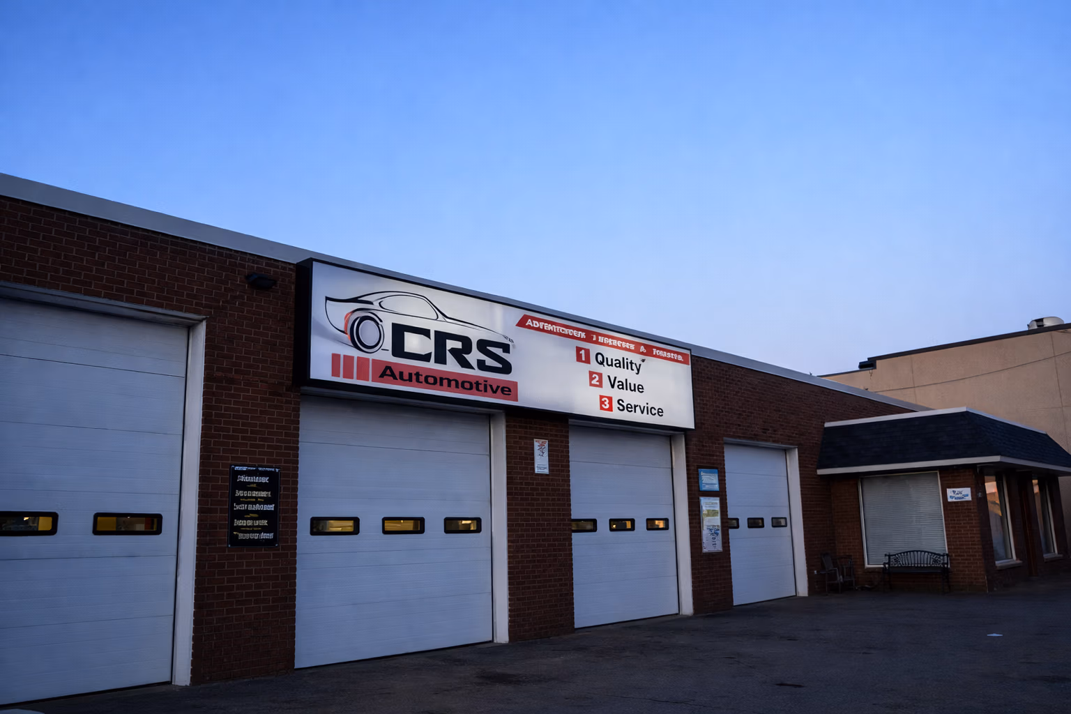CRS Automotive Hamilton service center exterior and signage