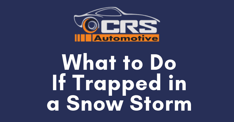 Infographic: steps to stay safe if trapped in a snow storm