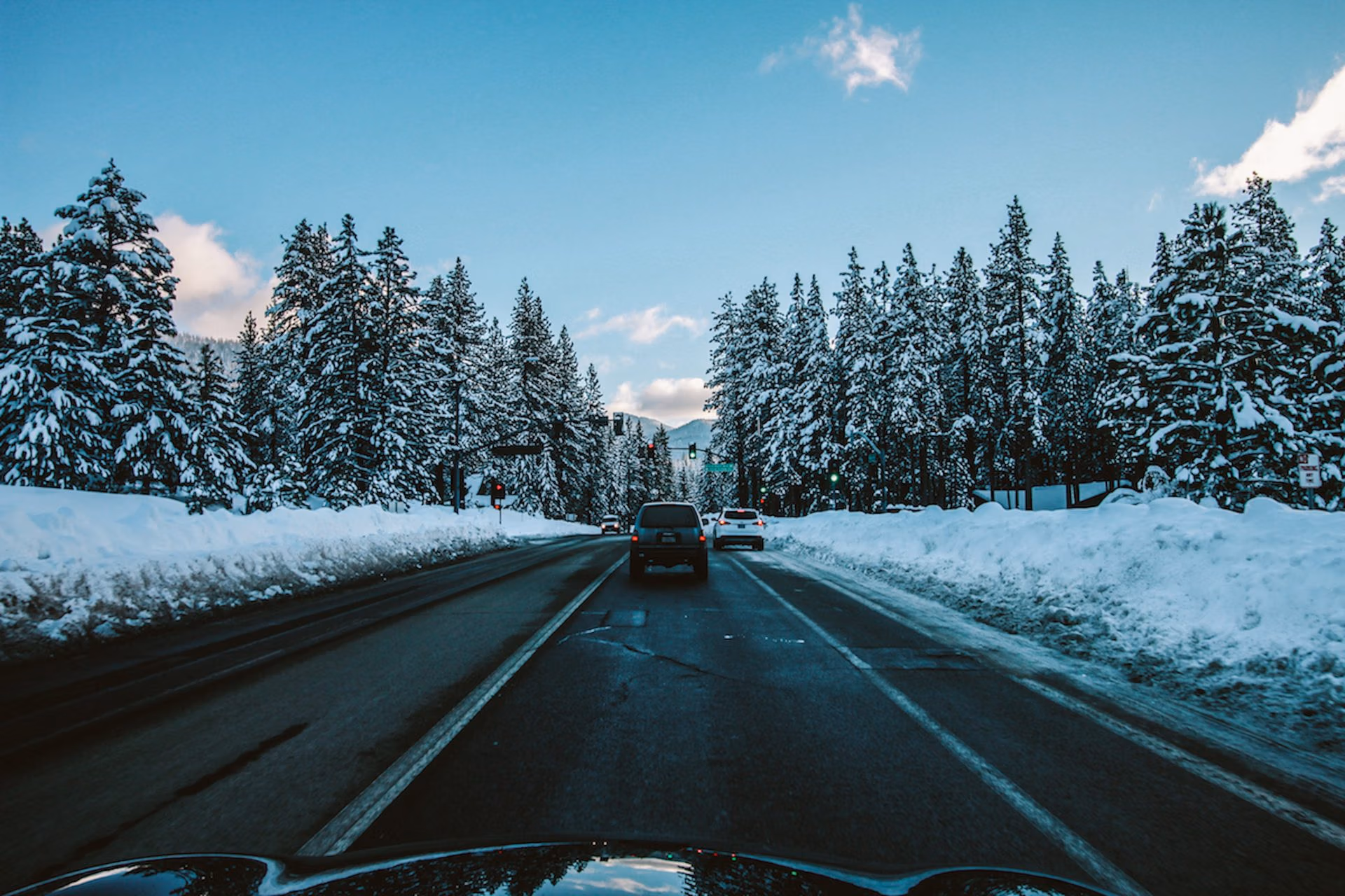 Snow-covered road in Hamilton illustrating winter driving conditions